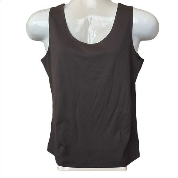 Chicos Green Classic contemporary tank in Deep Forest Green, Size 2 - Picture 1 of 5